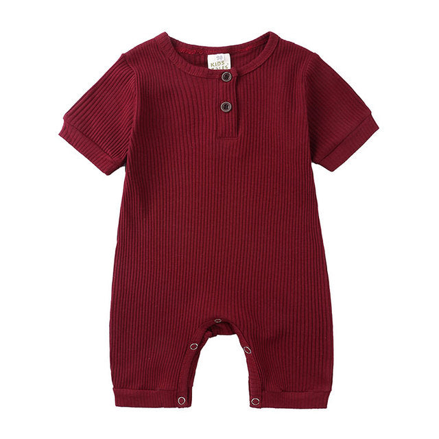 The Everyday Cotton Romper — Stone