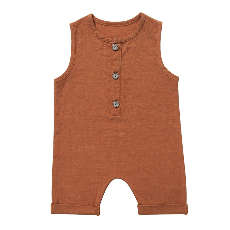 The Sleeveless Cotton Romper