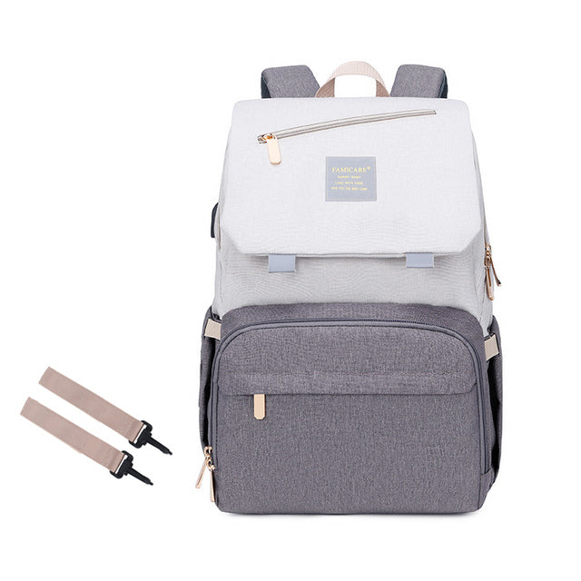 The Diaper Backpack — Stone