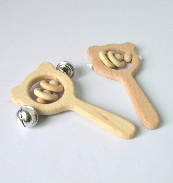 Wooden Beech Rattle