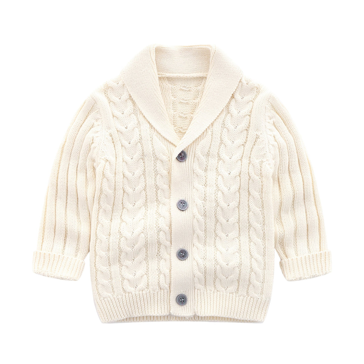 The Cable-Knit Cardigan — Shawl Collar