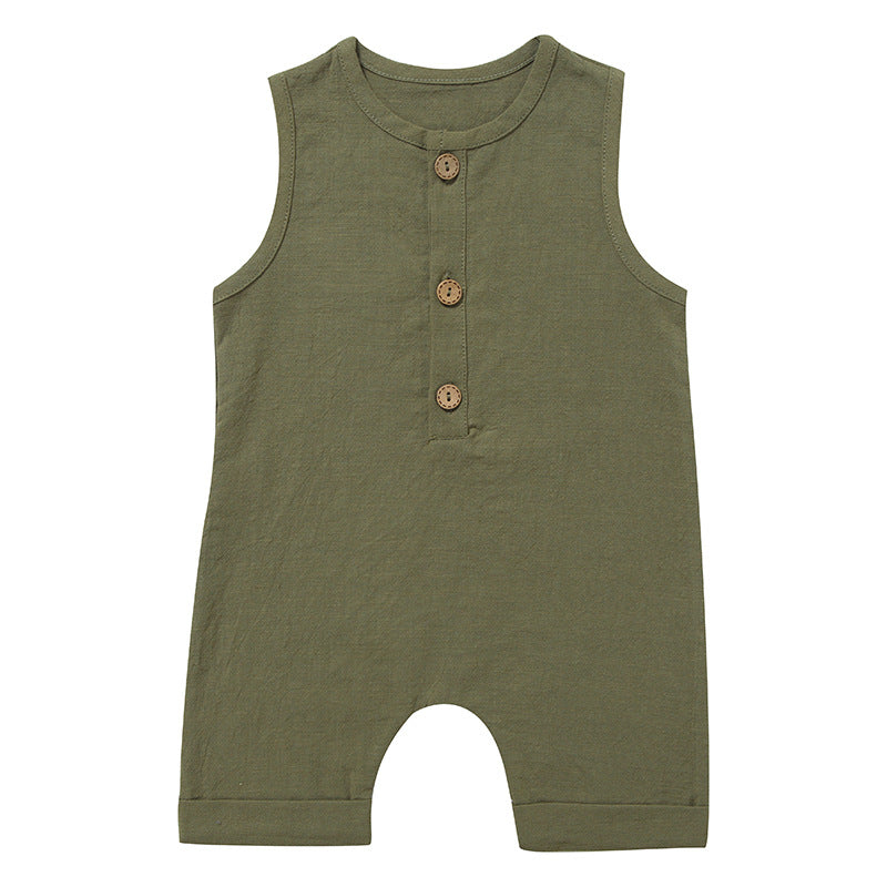 The Sleeveless Cotton Romper
