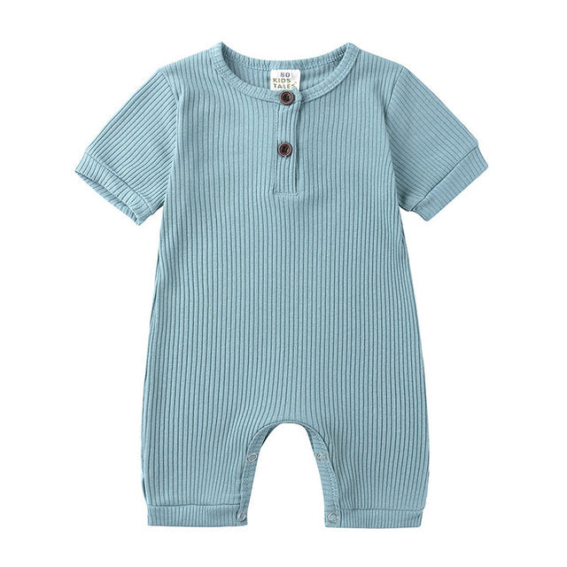 The Everyday Cotton Romper — Stone