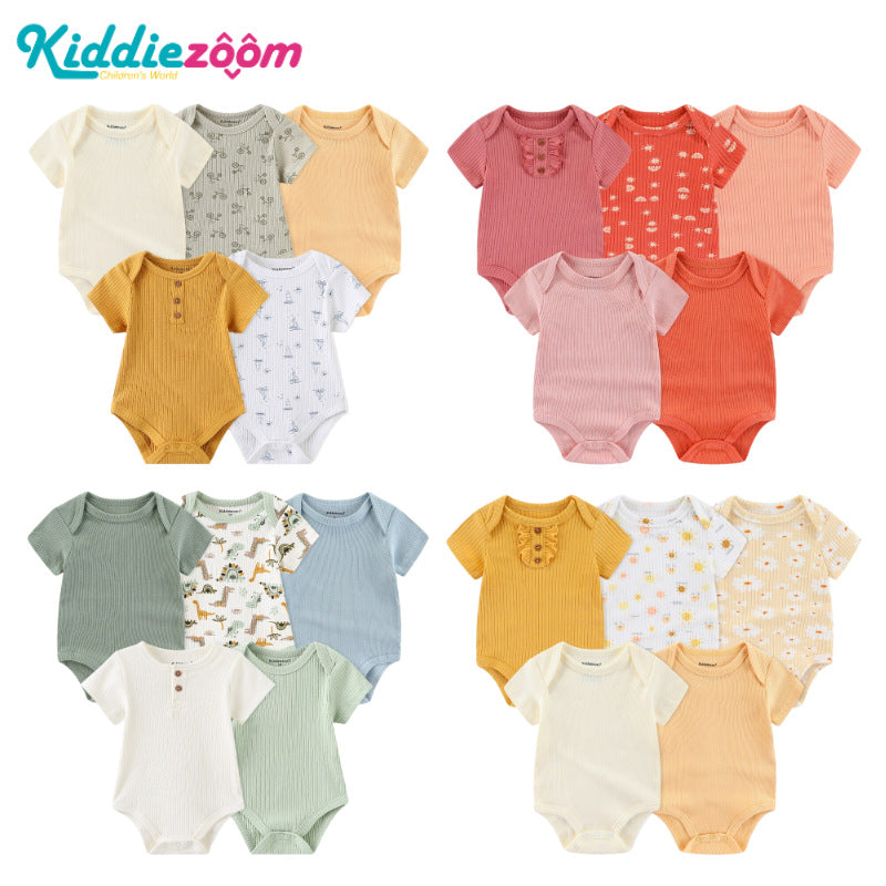 NUDA Sibling Ribbed Romper Set