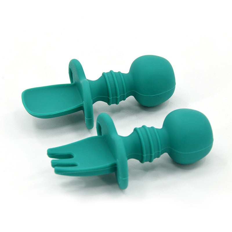 The Silicone Spoon & Fork — Grey