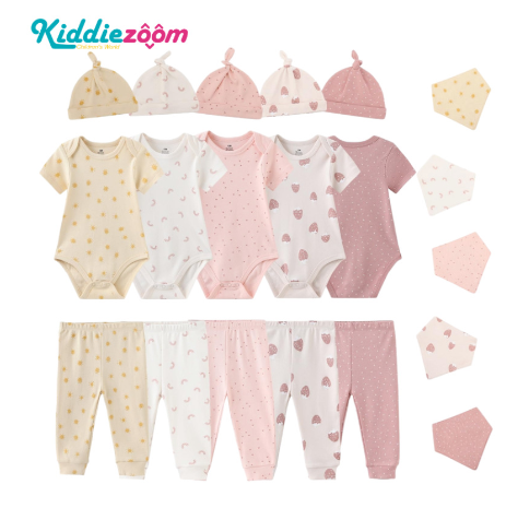 NUDA Newborn Gift Set — Bodysuit, Hat & Bib