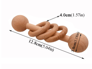 The Unpainted Beech Rattle — Natural