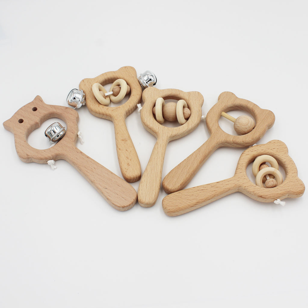 Wooden Beech Rattle