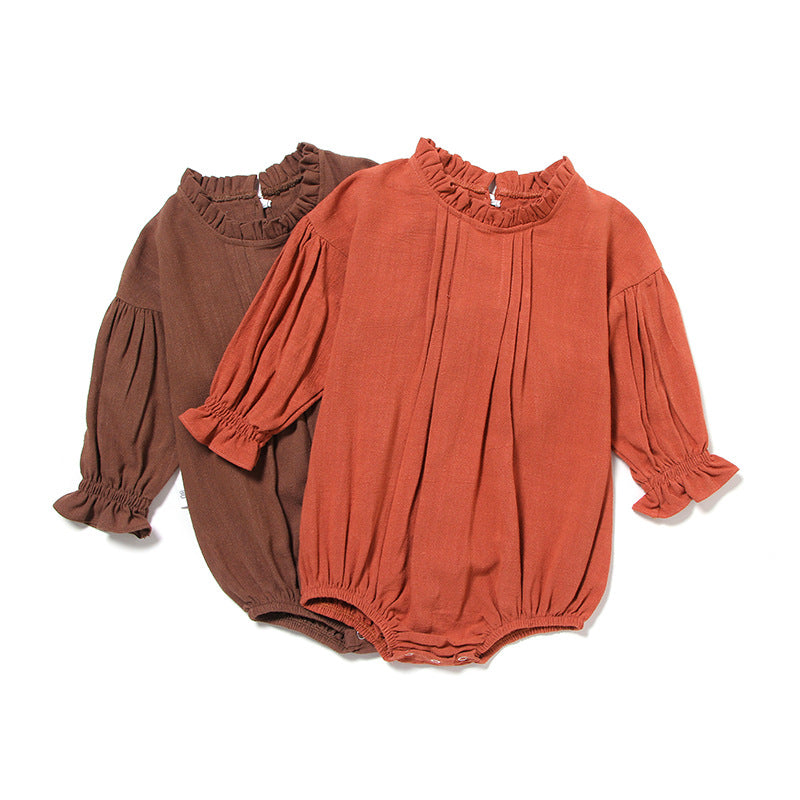 The Long-Sleeve Linen Romper