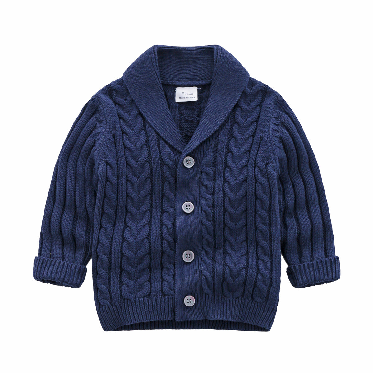 The Cable-Knit Cardigan — Shawl Collar