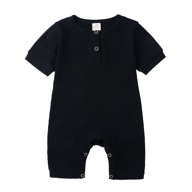 The Everyday Cotton Romper — Stone