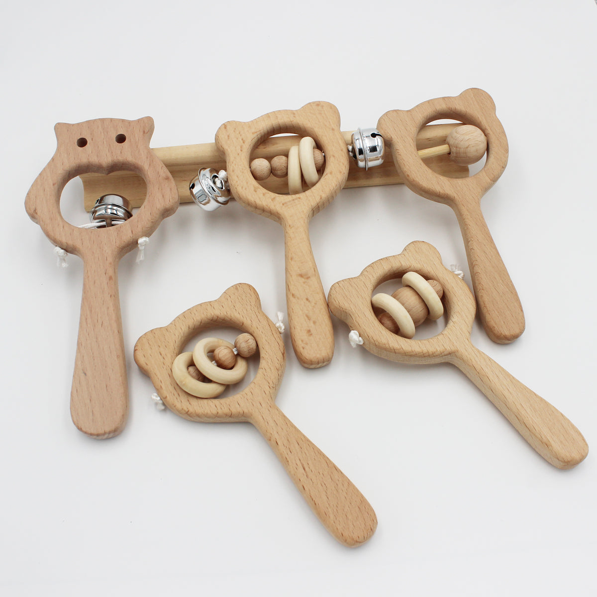 Wooden Beech Rattle