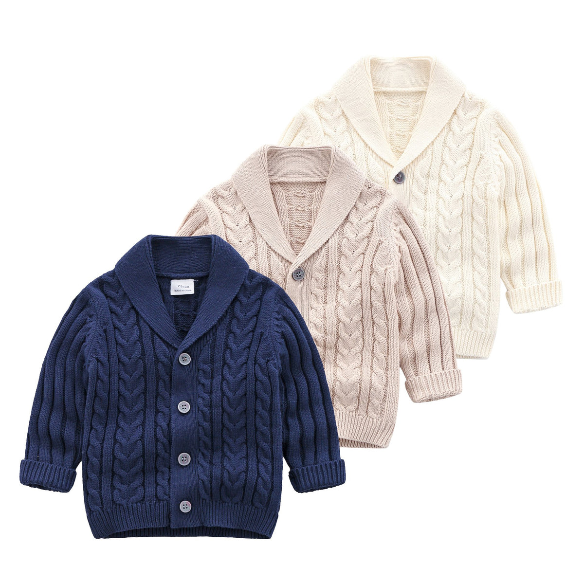The Cable-Knit Cardigan — Shawl Collar
