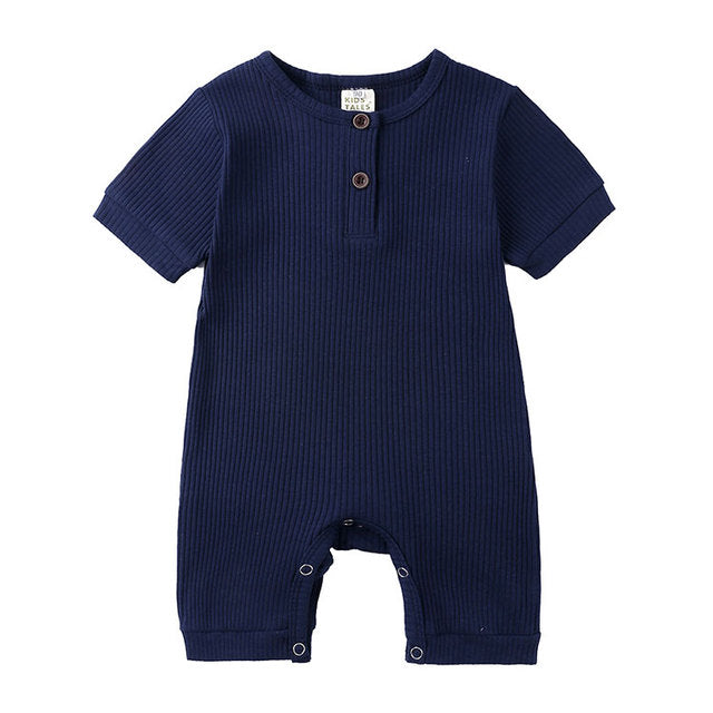 The Everyday Cotton Romper — Stone