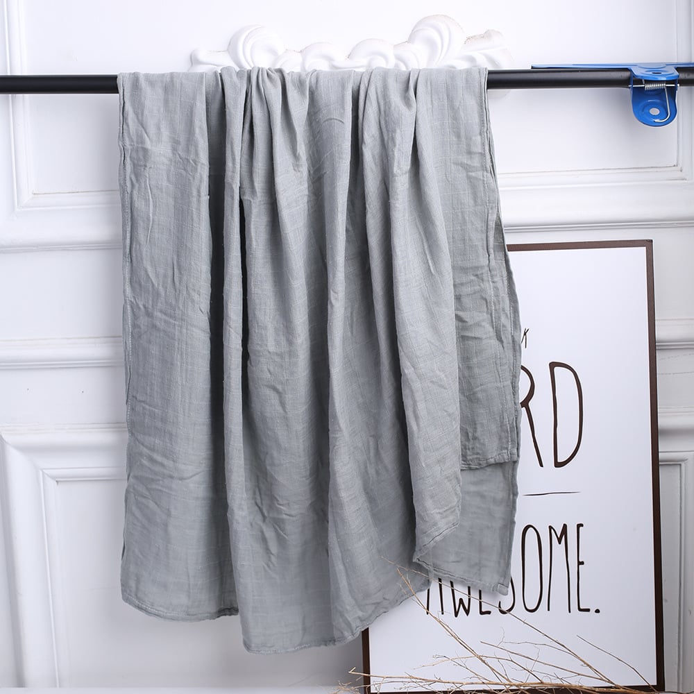 The Bamboo Muslin Swaddle — Stone