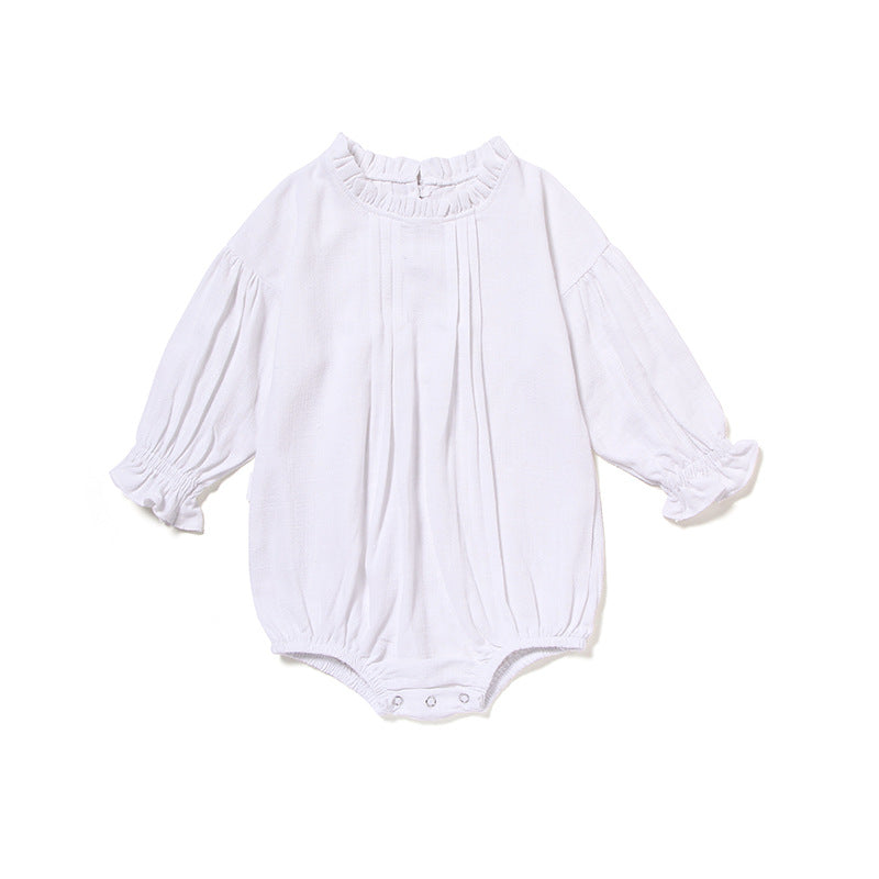 The Long-Sleeve Linen Romper