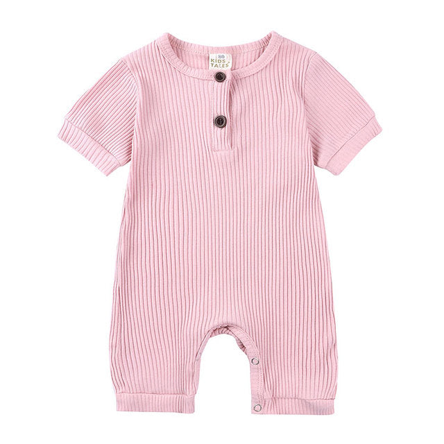 The Everyday Cotton Romper — Stone
