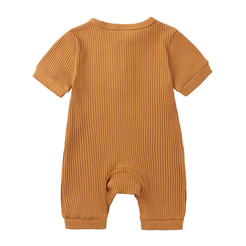 The Everyday Cotton Romper — Stone