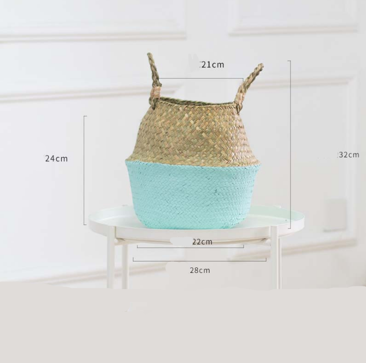 NUDA Seagrass Storage Basket — Natural