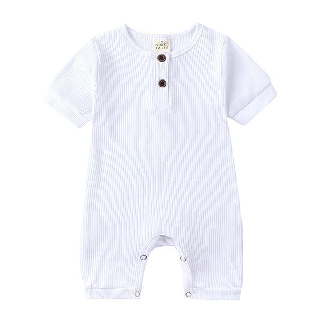 The Everyday Cotton Romper — Stone