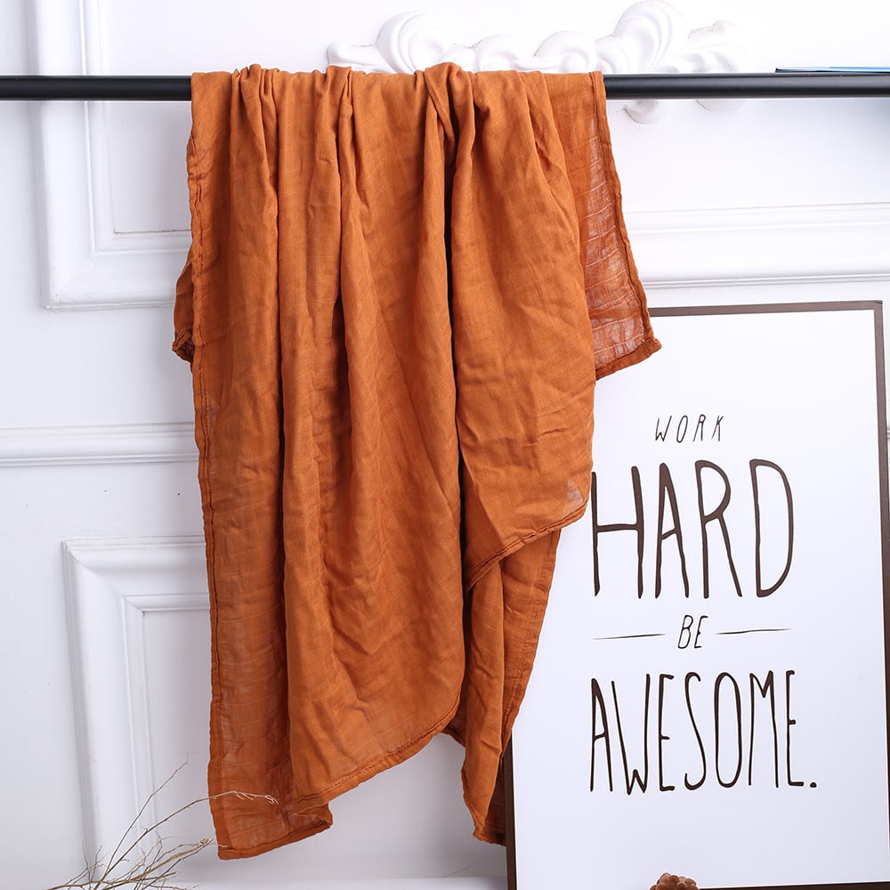 The Bamboo Muslin Swaddle — Stone