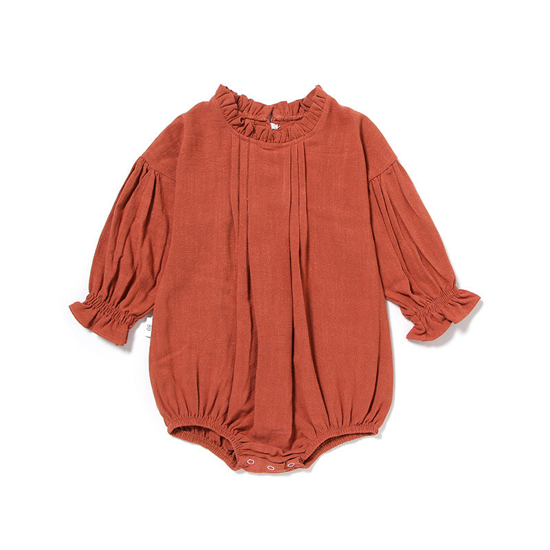 The Long-Sleeve Linen Romper