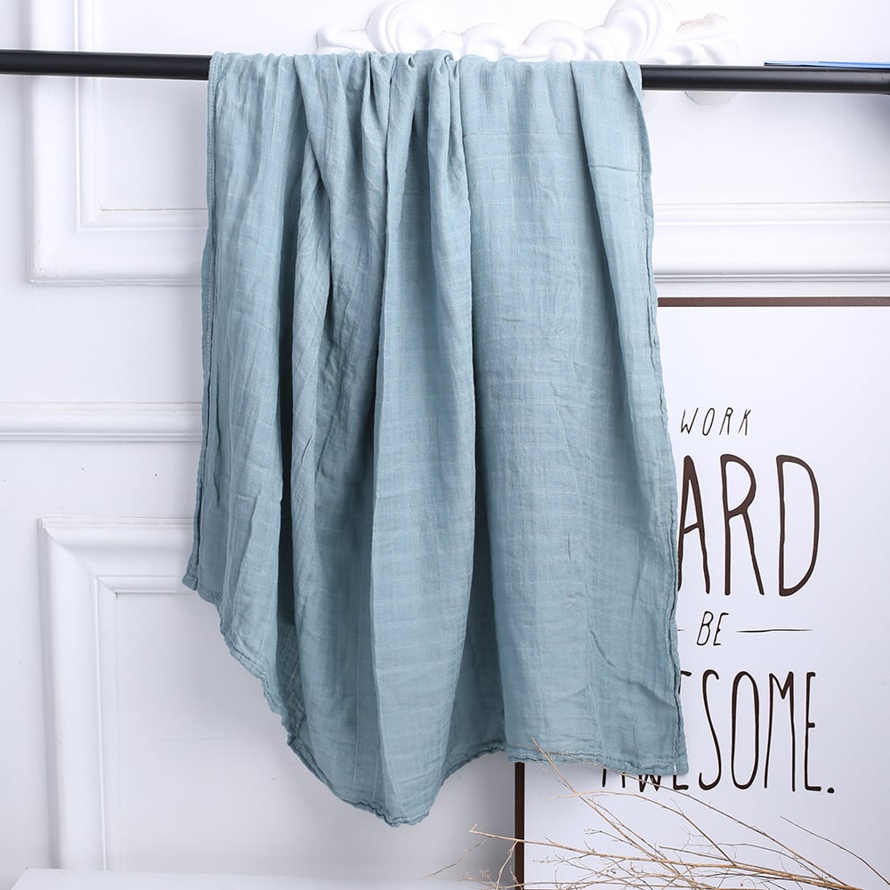 The Bamboo Muslin Swaddle — Stone