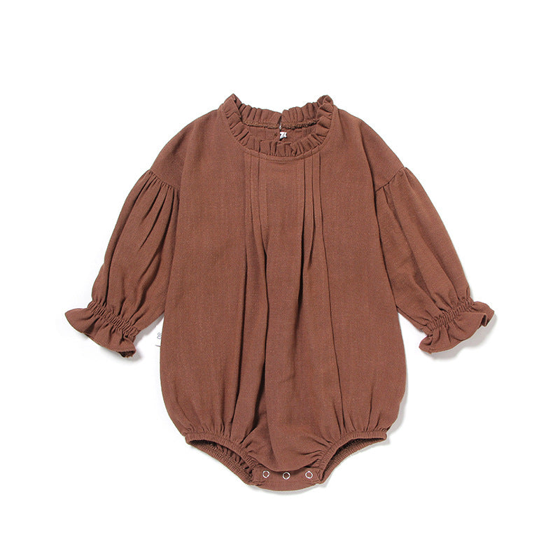 The Long-Sleeve Linen Romper
