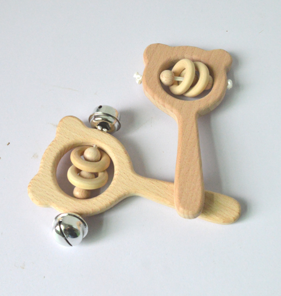 Wooden Beech Rattle