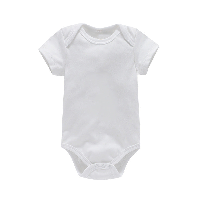 The Organic Cotton Romper — Chalk