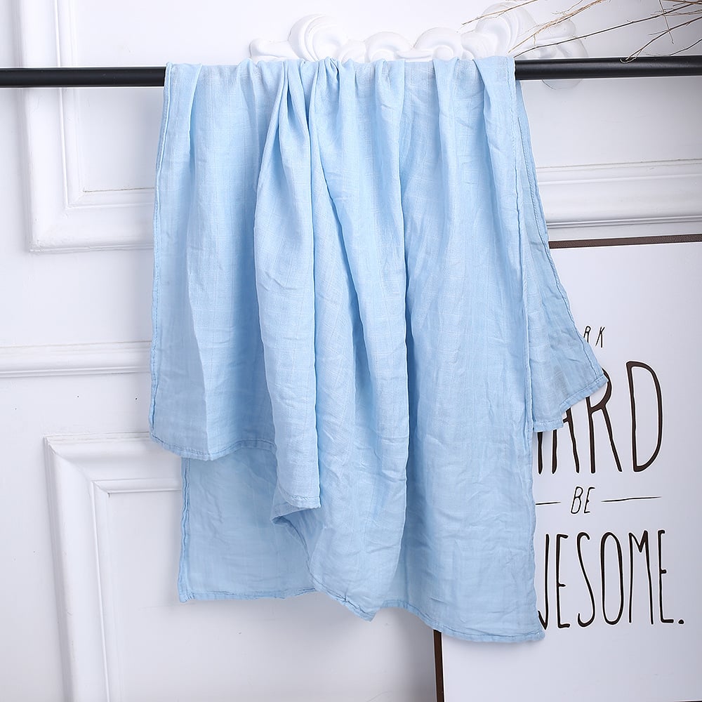The Bamboo Muslin Swaddle — Stone