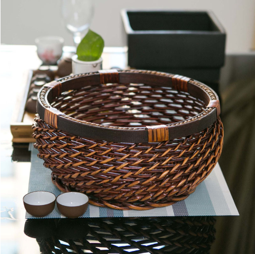 NUDA Round Woven Storage Basket
