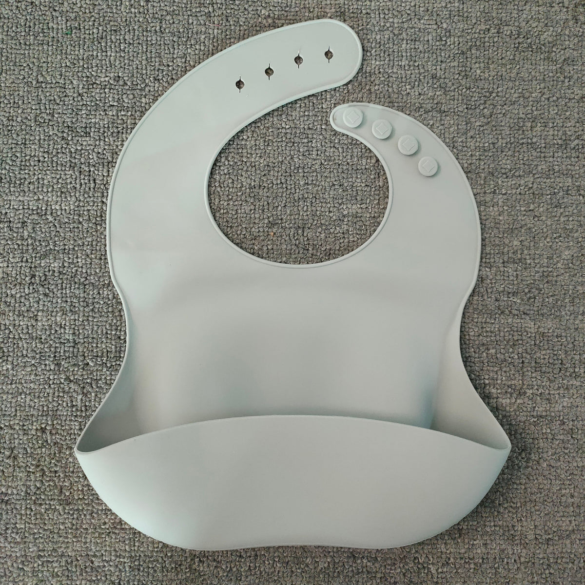 The Silicone Feeding Bib — Sage