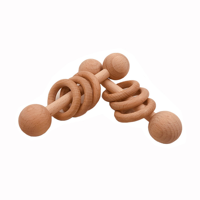The Unpainted Beech Rattle — Natural