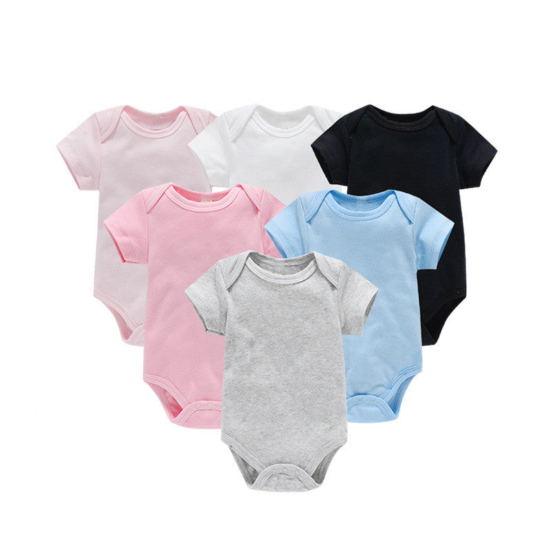 The Organic Cotton Romper — Chalk