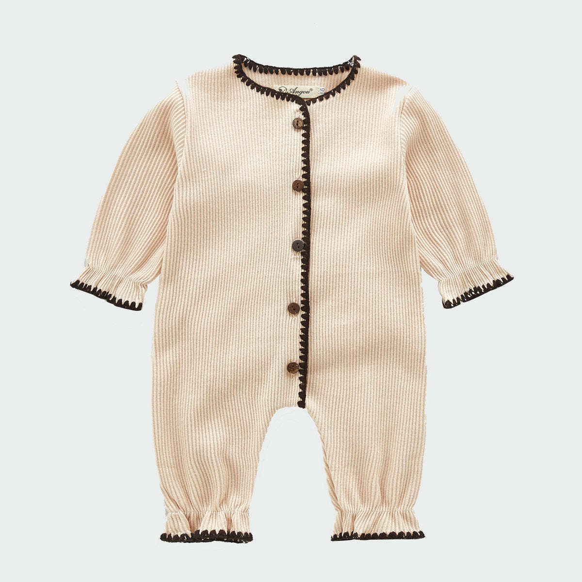 The Heirloom Knit Jumpsuit — Contrast Trim