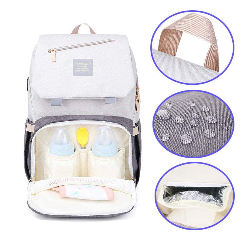 The Diaper Backpack — Stone