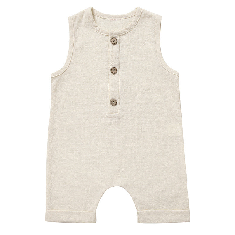 The Sleeveless Cotton Romper
