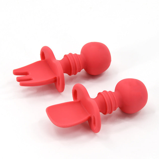 The Silicone Spoon & Fork — Grey