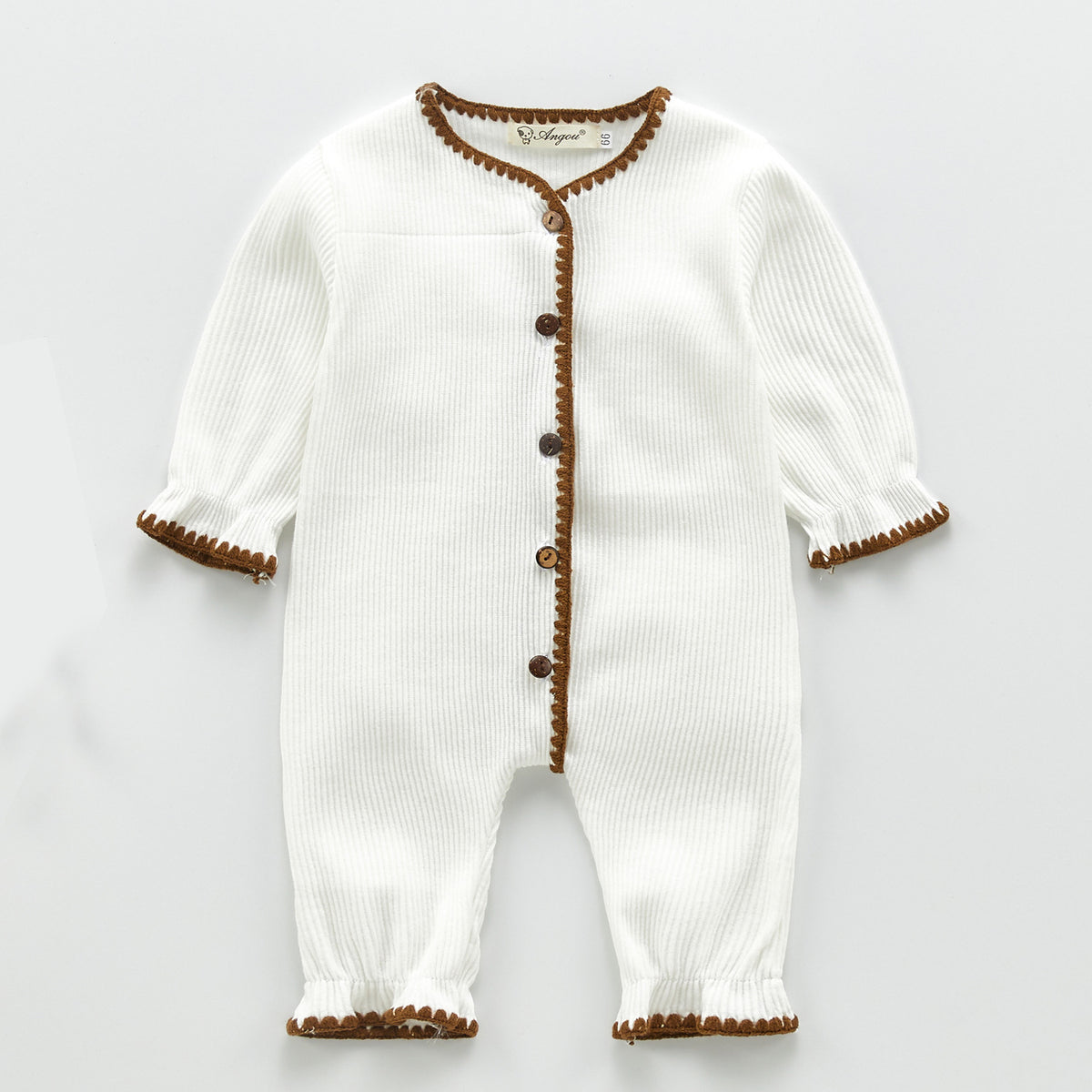 The Heirloom Knit Jumpsuit — Contrast Trim
