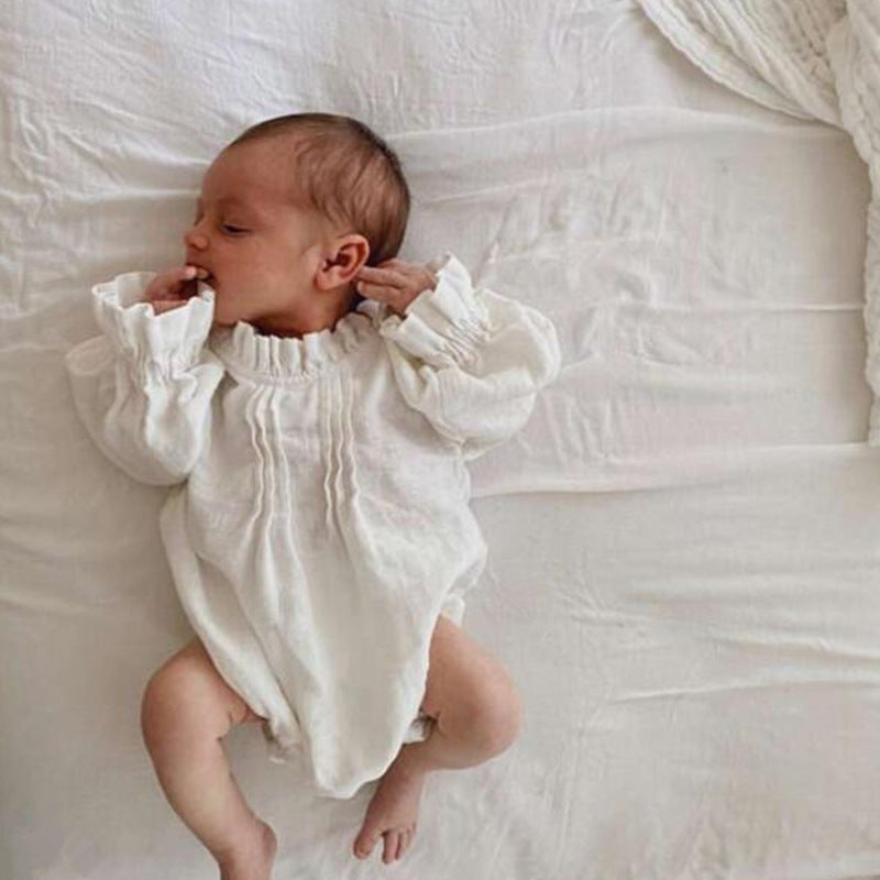 The Long-Sleeve Linen Romper