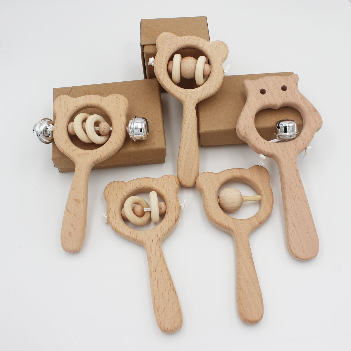 Wooden Beech Rattle