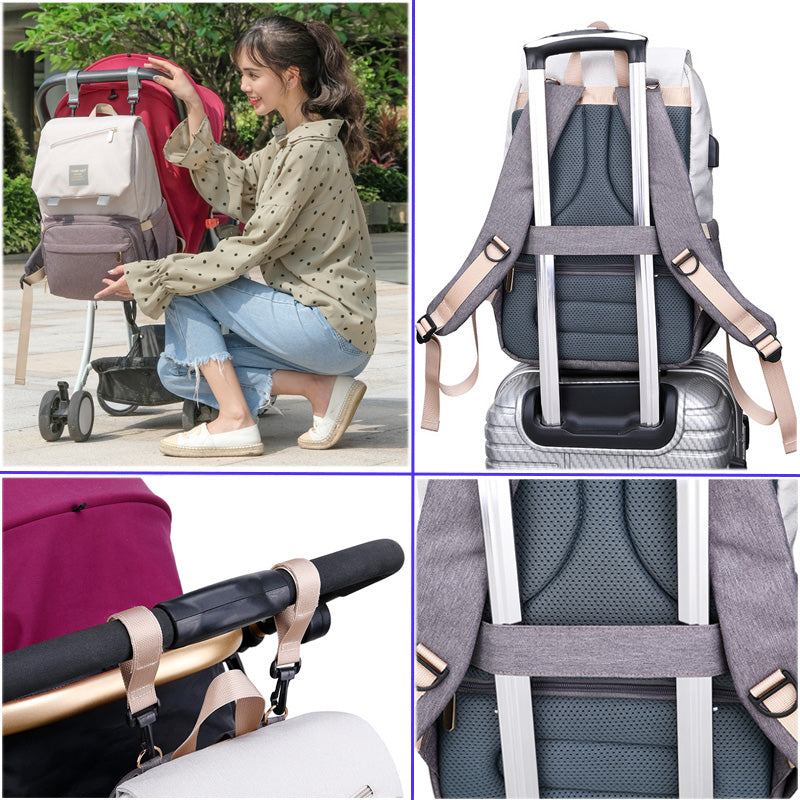 The Diaper Backpack — Stone