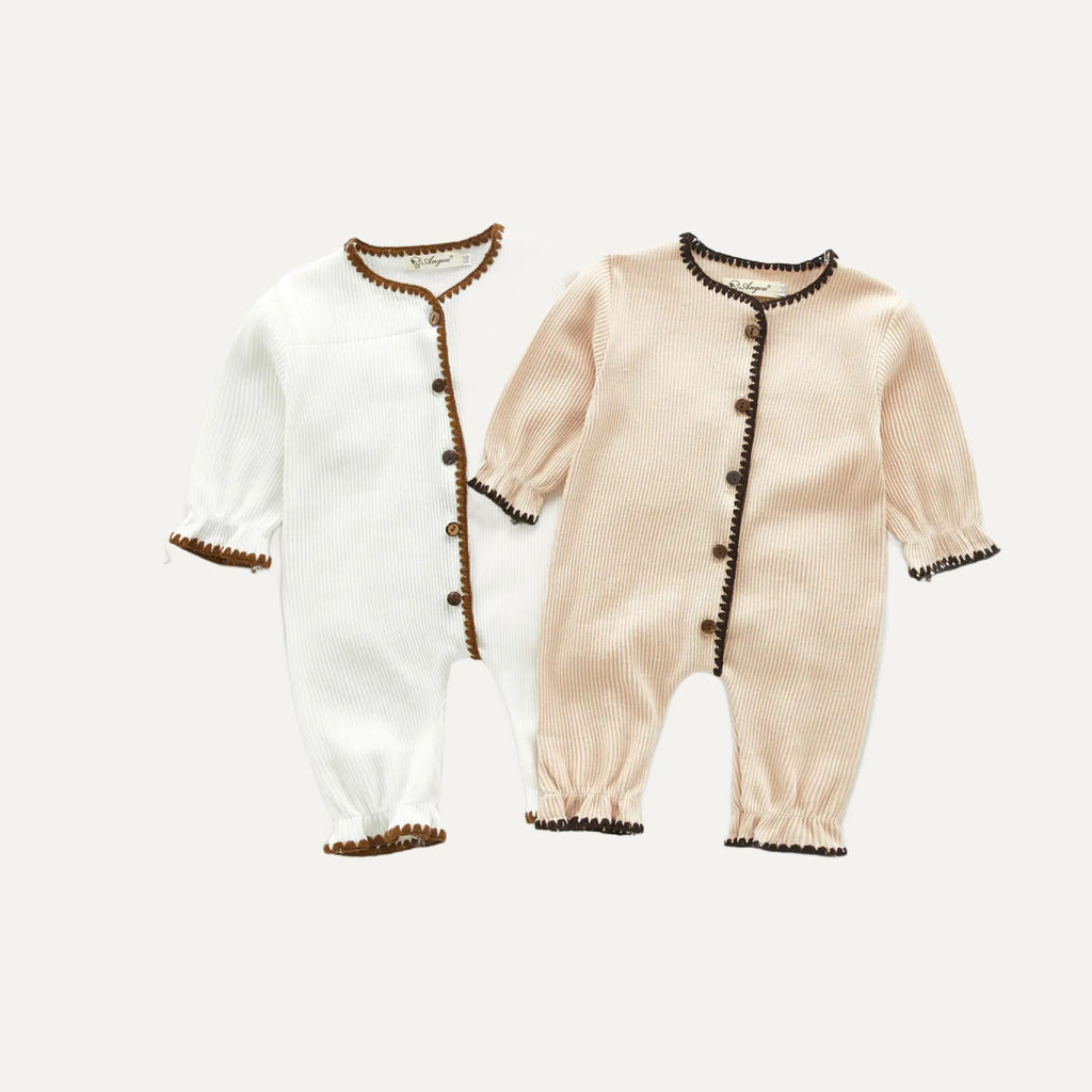 The Heirloom Knit Jumpsuit — Contrast Trim